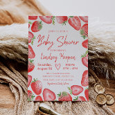 Editable Strawberry Baby Shower Invitation Berry Sweet Baby Shower Invite  Berry Sweet Baby Shower Invite Printable 236V1 1 -  Norway