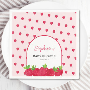 Strawberry Baby Shower Napkins