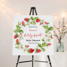 Strawberry Baby Shower Summer Berry Sweet  Foam Bo
