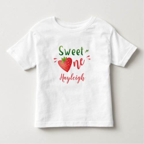 Strawberry baby t_shirt Berry sweet one girl shirt