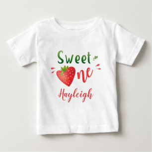 Strawberry baby t-shirt Berry sweet one girl shirt