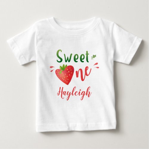 Strawberry baby t_shirt Berry sweet one girl shirt