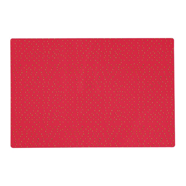 strawberry background Kitchen Towel Placemat (Front)