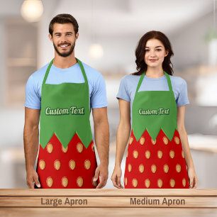 Strawberry Background Pattern Apron