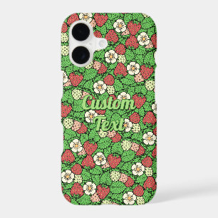 Strawberry Background Pattern iPhone 17 Case