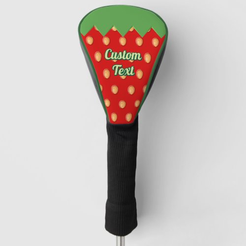 Strawberry Background Pattern Golf Head Cover