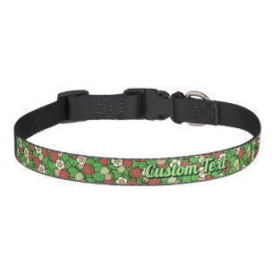 Strawberry Background Pattern Pet Collar