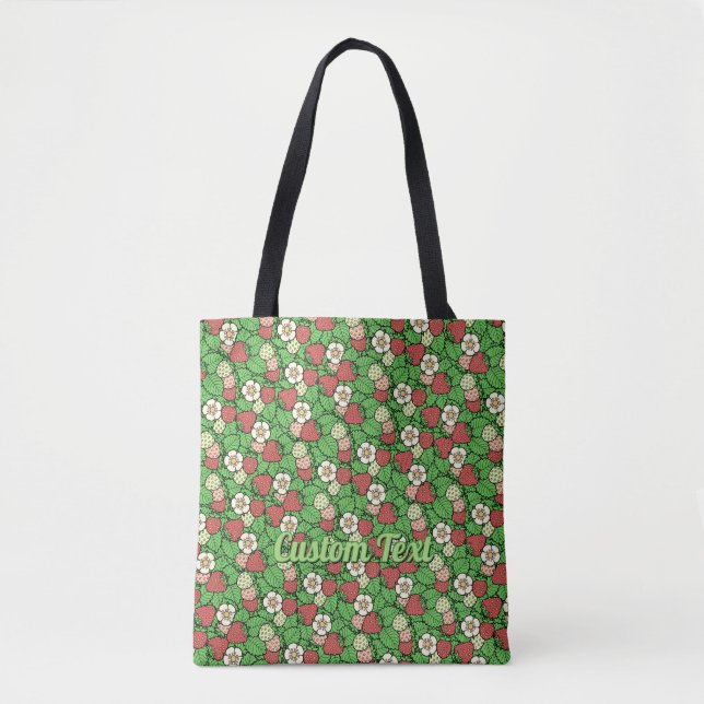 Strawberry Background Pattern Tote Bag (Front)