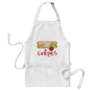 Strawberry Banana Crêpe Pancake French Food Crepes Adult Apron