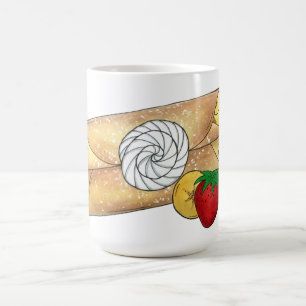 Strawberry Banana Crêpe Pancake French Food Crepes Coffee Mug