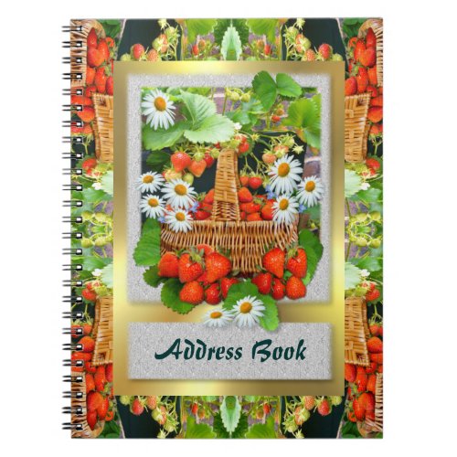 Strawberry Basket Address Notebook