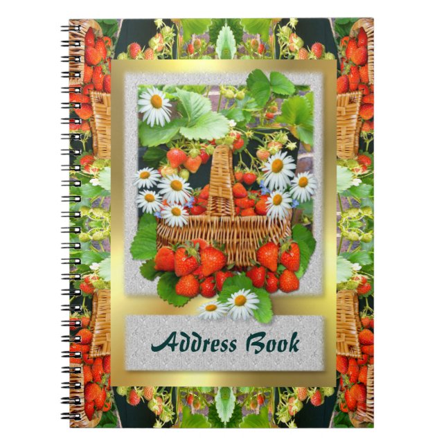 Strawberry Basket Address Notebook (Front)