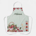 Strawberry Basket All Over Print Apron Medium