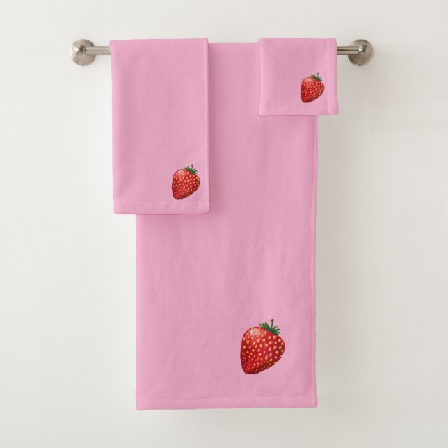 Strawberry Bath Towel Set (Insitu)