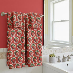 Strawberry Bath Towel Set