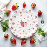 Strawberry Berry Birthday Paper Plates<br><div class="desc">Strawberry Berry Birthday Paper Plates. Matching items available.</div>