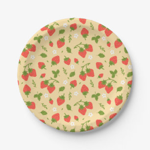 Strawberry Berry Birthday Party Paper Plates