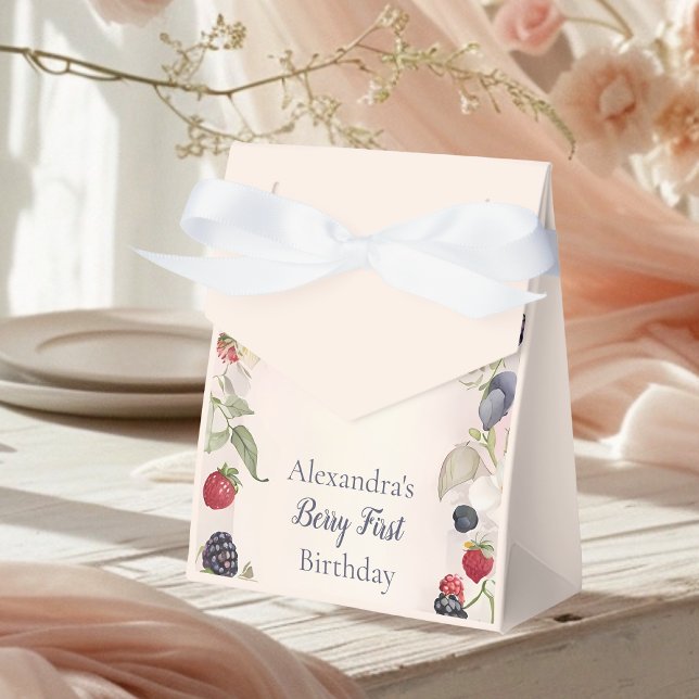  Strawberry Berry First 1st Birthday Party  Favor Boxes (Creator Uploaded)