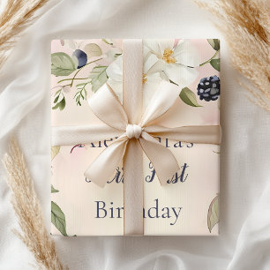 Strawberry Berry First 1st Birthday Party Tissue Paper