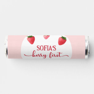 Strawberry Berry First Birthday Candy Favor