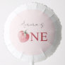 Strawberry berry first birthday pink one balloon