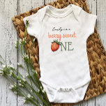 Strawberry Berry First Birthday Vintage Baby Bodysuit<br><div class="desc">Retro vintage strawberry birthday bodysuit for a berry sweet 1st birthday celebration.</div>