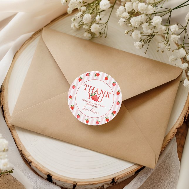 Strawberry Berry First Favor Tags (Creator Uploaded)