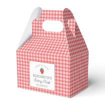 Strawberry Berry First Picnic Birthday  Favor Boxes