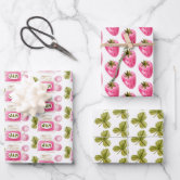 Strawberry Fruit Jam Wrapping Paper