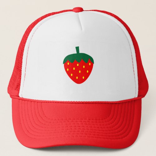 Strawberry Berry Fruit Summer Red Trucker Hat