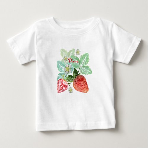 Strawberry berry red fresh ripe sweet food baby T_Shirt