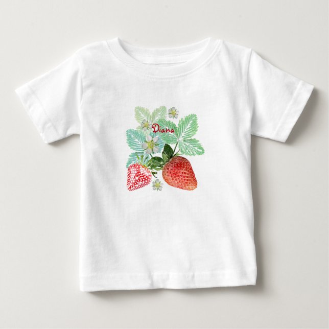 Strawberry, berry, red, fresh, ripe, sweet, food, baby T-Shirt (Front)