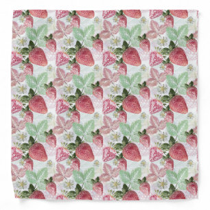 Strawberry, berry, red, fresh, ripe, sweet, food, bandana