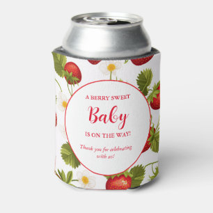 Strawberry Berry Sweet Baby shower Can Cooler