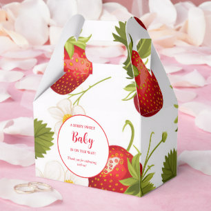 Strawberry Berry Sweet Baby shower Favor Boxes