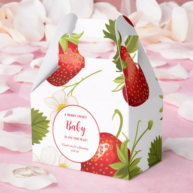Strawberry Berry Sweet Baby shower  Favor Boxes (Wedding)