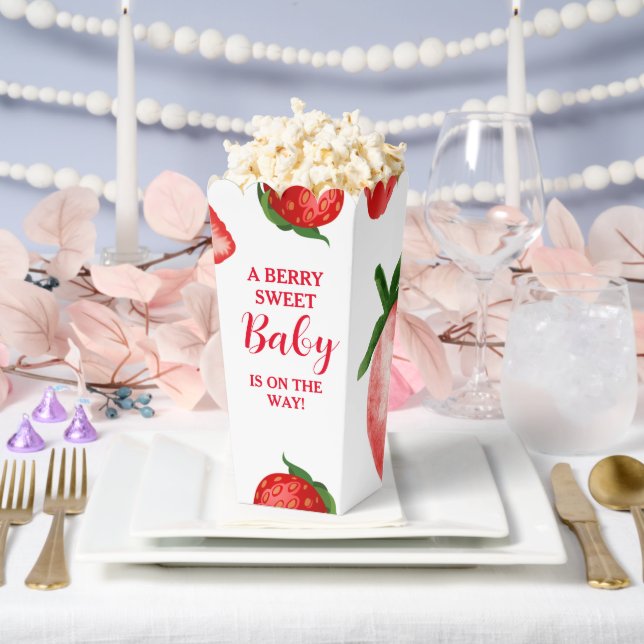 Strawberry Berry Sweet Baby shower  Favor Boxes (Wedding)