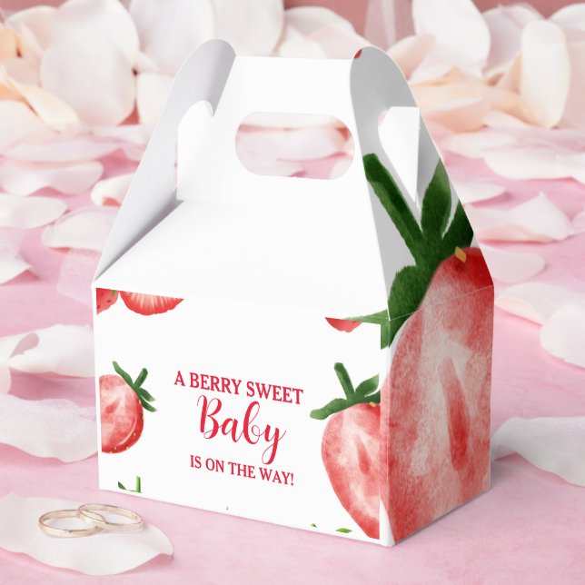 Strawberry Berry Sweet Baby shower  Favor Boxes (Wedding)