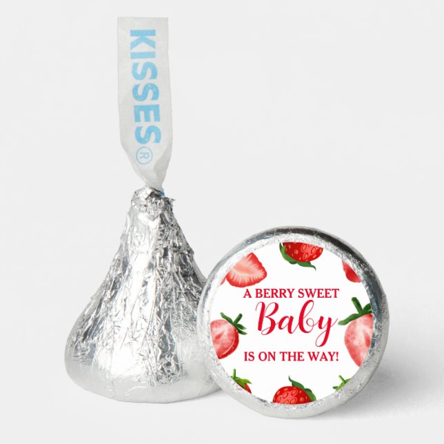 Strawberry Berry Sweet Baby shower  Hershey®'s Kisses® (Front)
