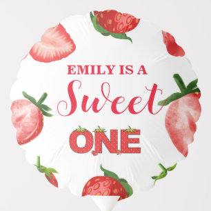 Strawberry Berry Sweet Birthday Berry First Balloon