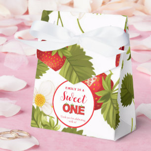 Strawberry Berry Sweet Birthday Berry First Favor Boxes