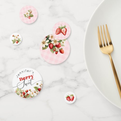 Strawberry Berry sweet birthday Confetti