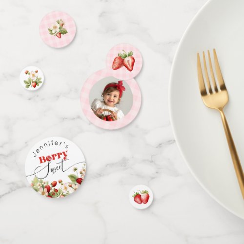 Strawberry Berry sweet birthday Confetti