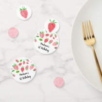 Strawberry Berry Sweet Birthday Confetti