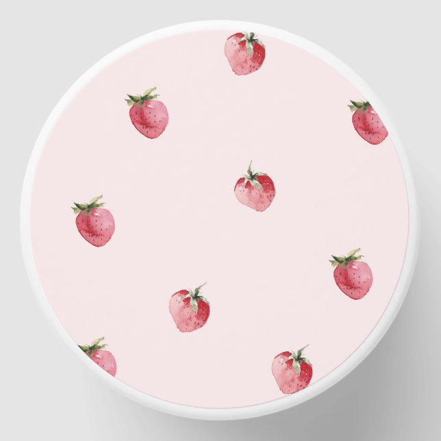 Strawberry berry sweet birthday mini candle favors (Front)