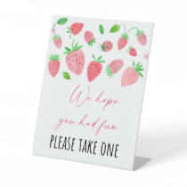 Strawberry Berry Sweet Birthday Party Favor Sign