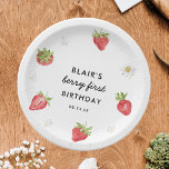 Strawberry Berry Sweet Birthday Party Paper Plates<br><div class="desc">Strawberry Berry Sweet Birthday Party Plates</div>