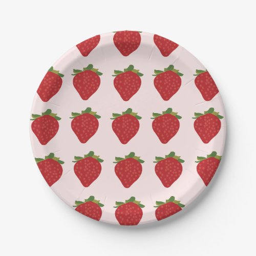 Strawberry Berry Sweet Birthday Party Strawberries Paper Plates