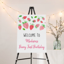 Strawberry Berry Sweet Birthday Welcome Foam Board