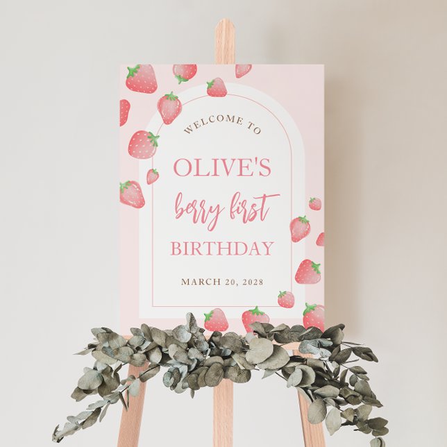 Strawberry Berry Sweet Boho Welcome Sign (Creator Uploaded)